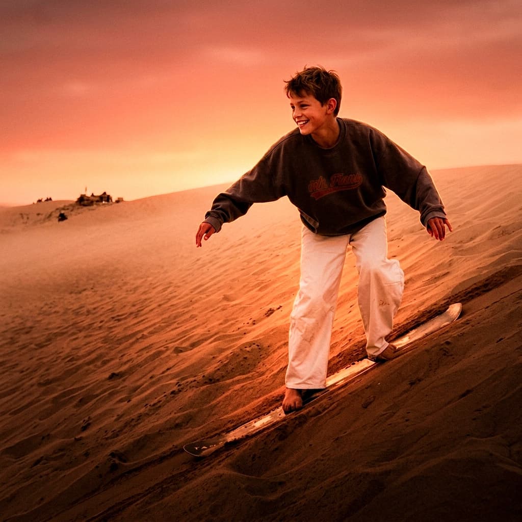 Sandboard dans les dunes 3